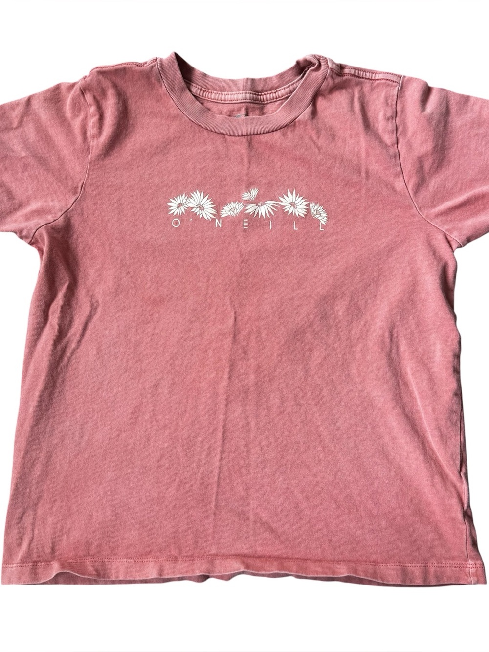 O’Neill Women’s Surfer Tee Dusty Pink Shirt Short Sleeve Size XS 100% Cotton